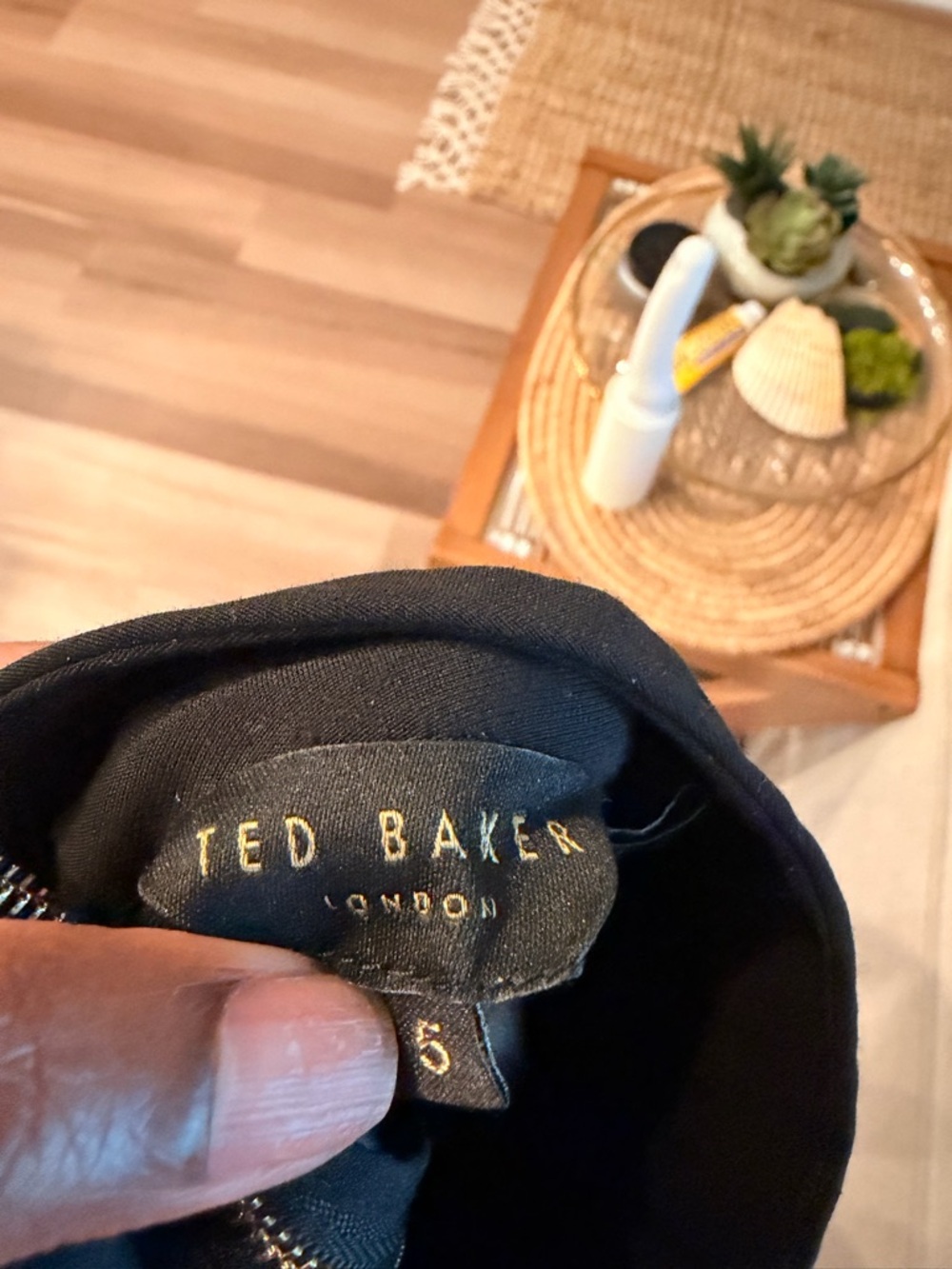 Ted Baker Black Sheer Puff Sleeve Blouse - Picture 5 of 5